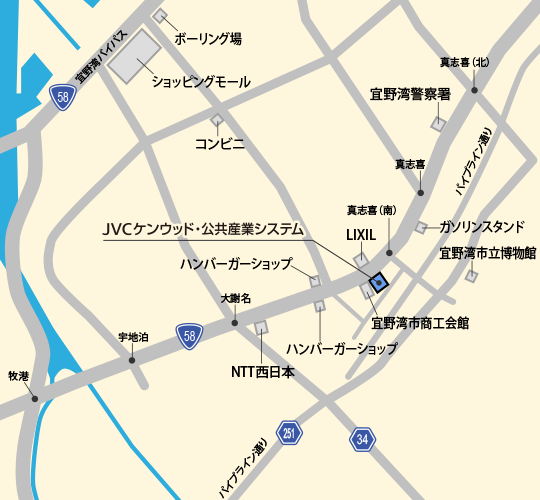 沖縄営業所地図