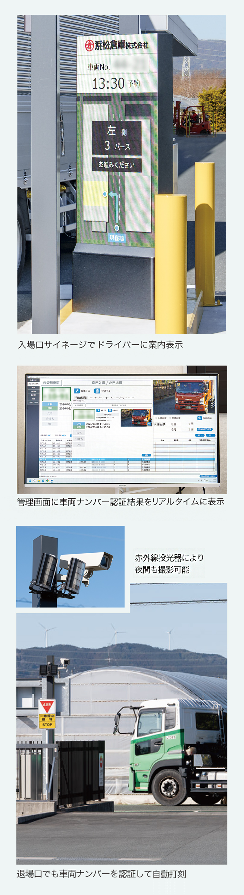 車両ナンバー認証システム 浜松倉庫株式会社 様