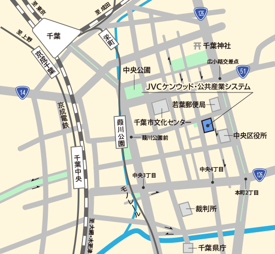 千葉営業所地図