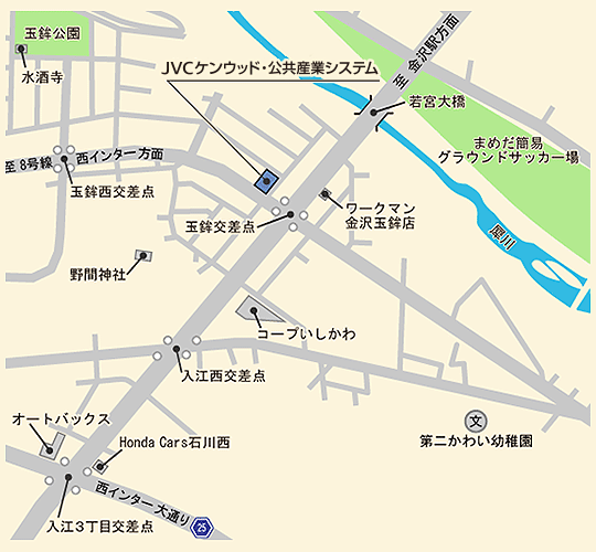 金沢オフィス地図