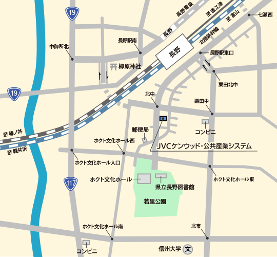 長野オフィス地図
