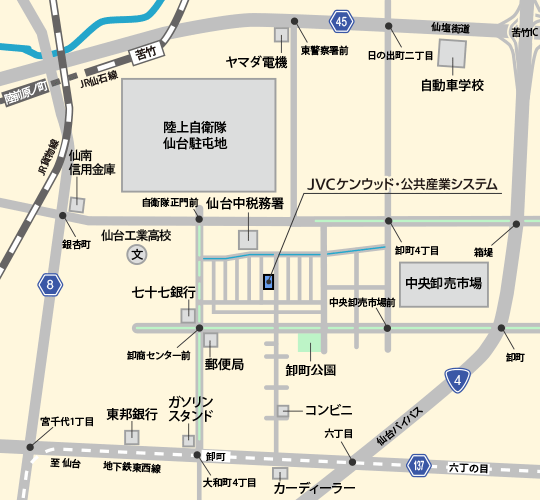 仙台営業所/東北エンジニアリンググループ 地図